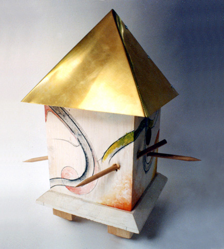 Golden Birdhouse